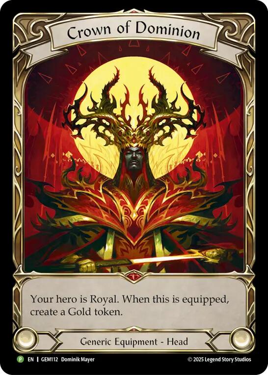 その他 Flesh and Blood Crown of Dominion Crown of Dominion [GEM - GEM112] – Action Point Games
