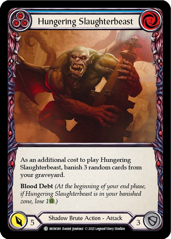 Hungering Slaughterbeast (Blue) [MON - MON149]