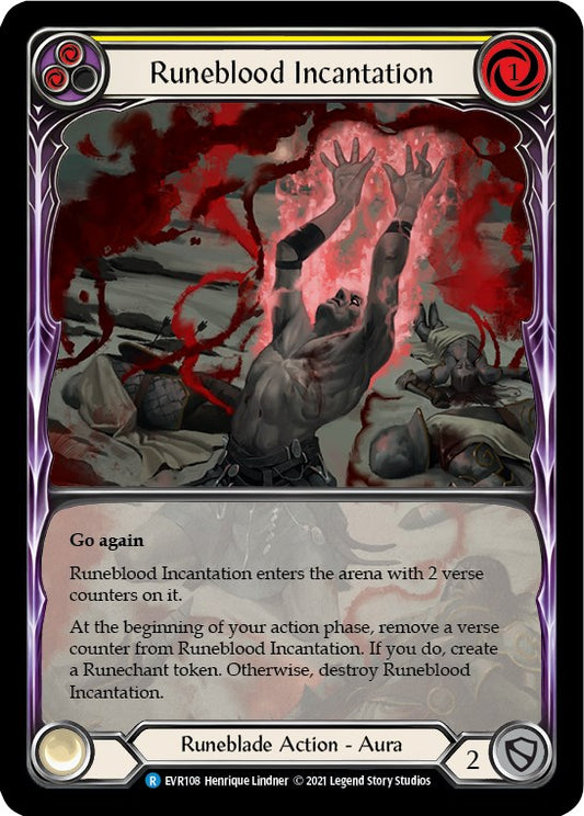 Runeblood Incantation (Yellow) (Extended Art)