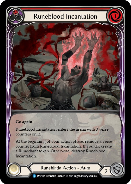 Runeblood Incantation (Red) (Extended Art) [EVR - EVR107]
