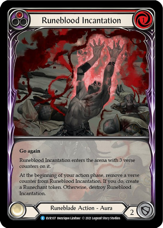 Runeblood Incantation (Red) (Extended Art) [EVR - EVR107]