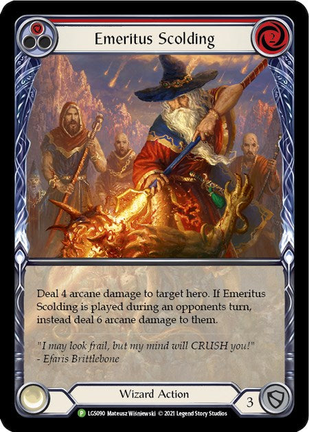 Emeritus Scolding (Red) (Extended Art) - LGS090 [PR - LGS090]