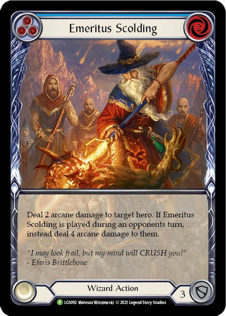 Emeritus Scolding (Blue) (Extended Art) - LGS092 [PR - LGS092]