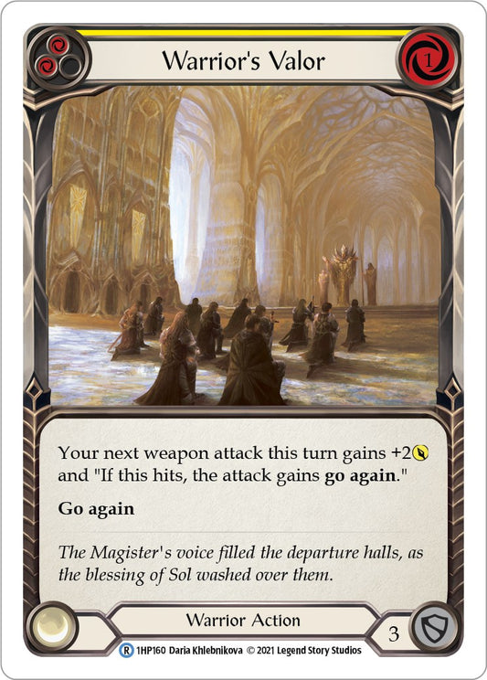 Warrior's Valor (Yellow) [1HP - 1HP160]