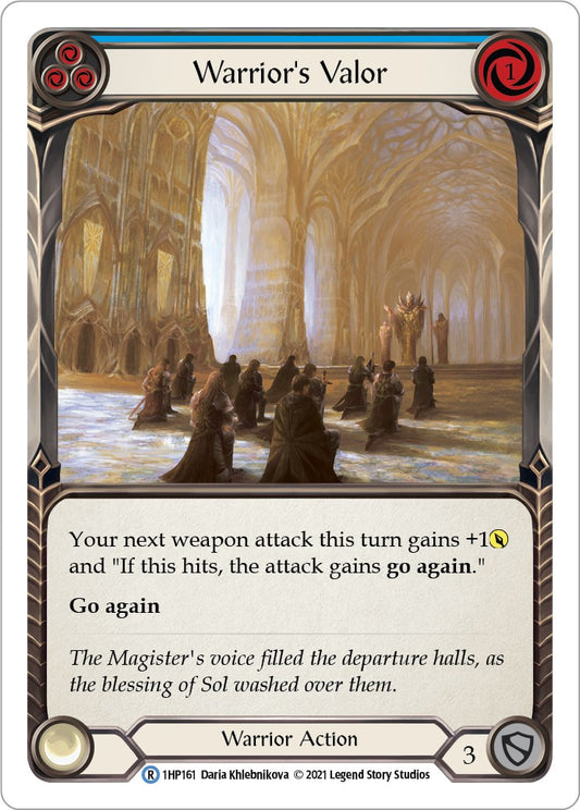 Warrior's Valor (Blue) [1HP - 1HP161]