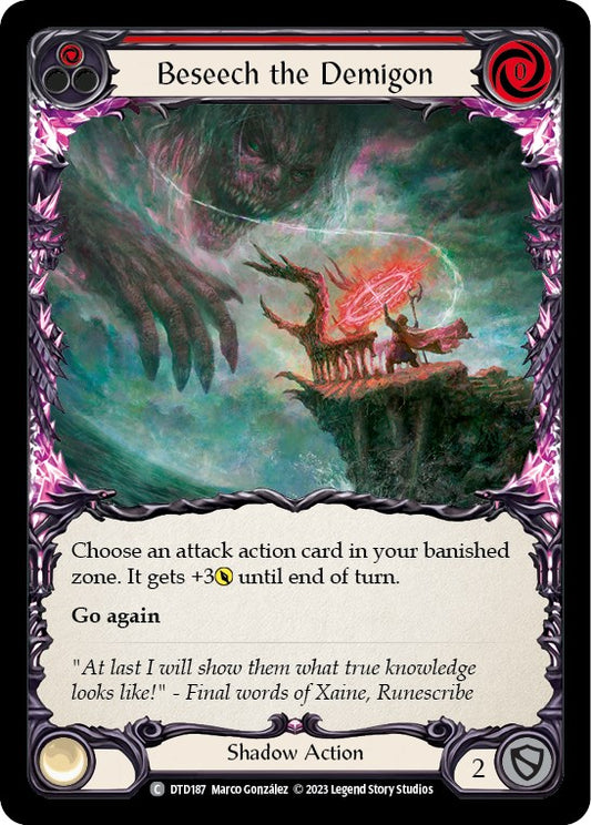 Beseech the Demigon (Red) [DTD - DTD187]