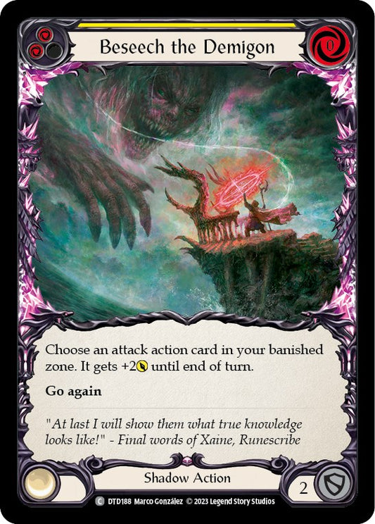 Beseech the Demigon (Yellow) [DTD - DTD188]