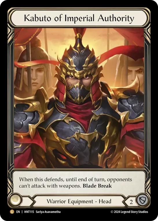 Kabuto of Imperial Authority (Extended Art) [HNT115]