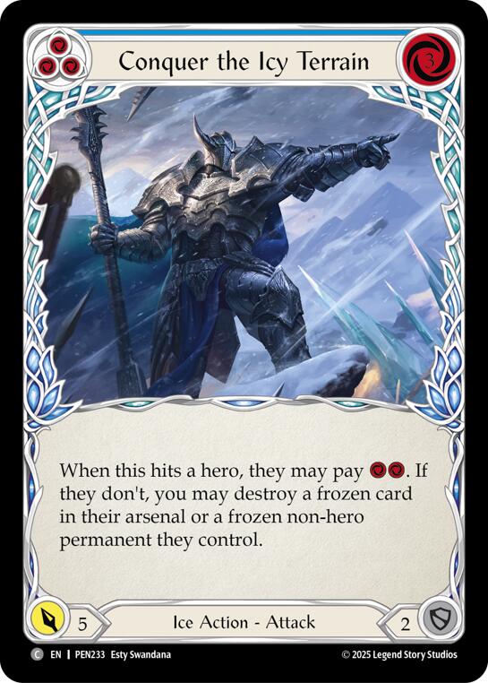 Conquer The Icy Terrain (Blue)